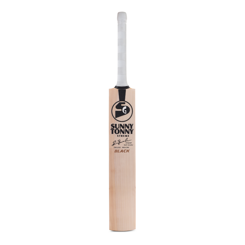 Load image into Gallery viewer, SG Sunny Tonny Xtreme English Willow Cricket Bat (Black) front Face