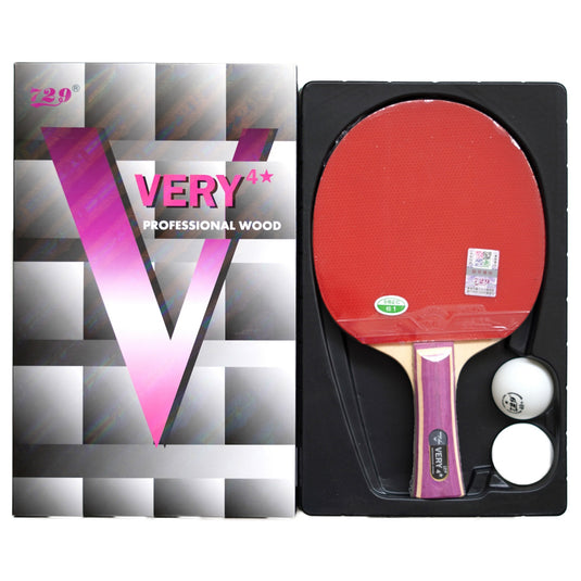 729 Very 4 Star Professional Wood Table Tennis Bat