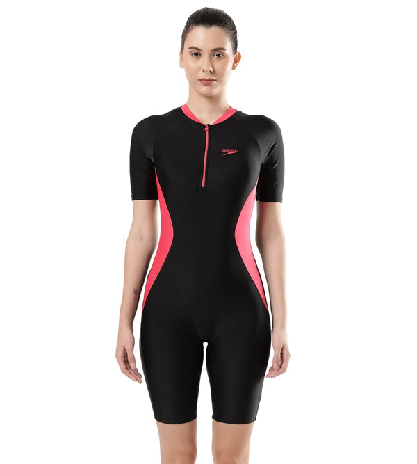Load image into Gallery viewer, Speedo Adult Female Essential Panel Swimming Knee Suit

