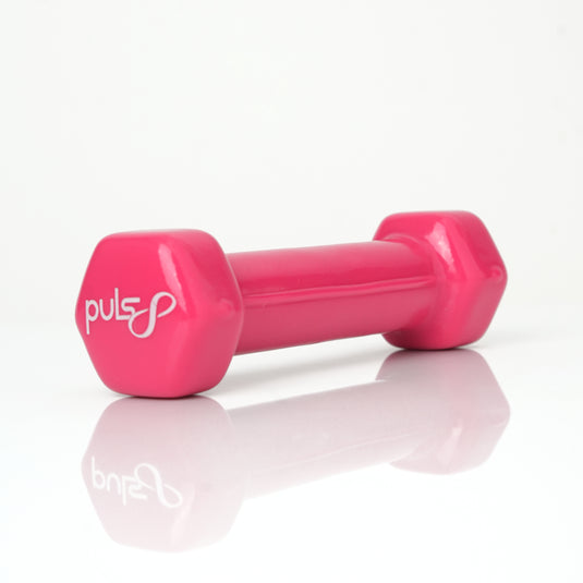 Puls8 Vinyl Hex Dumbbell (Single Dumbbell)