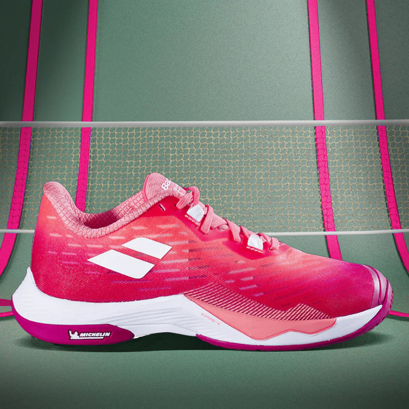 Load image into Gallery viewer, Babolat Shadow Tour 5 Women & Boys Badminton Shoes (Indoor/Squash)