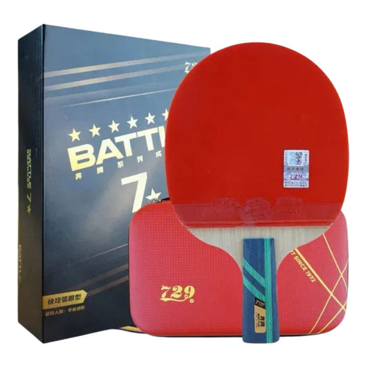 729 Battle 7 Star Table Tennis Bat (1 Bat & 2 Balls)