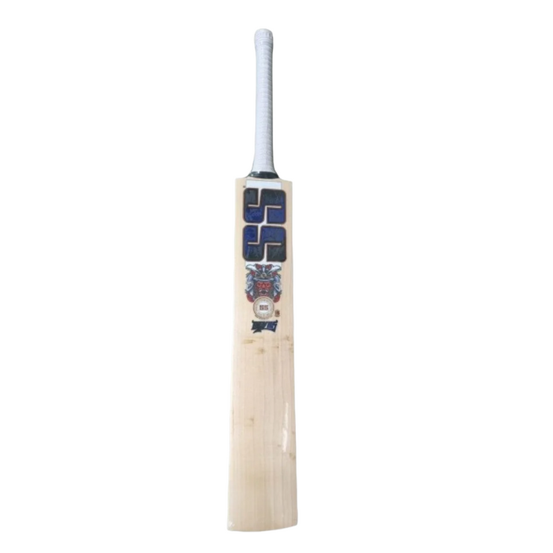 Load image into Gallery viewer, SS Devils Blue English Willow Cricket Bat Front Side White Background