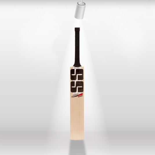SS Master 5000 English Willow Cricket Bat White Background Front Bat