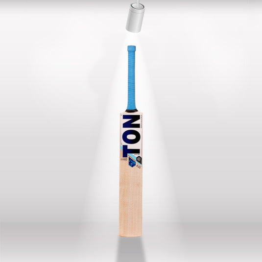 SS Ton Classic English Willow Cricket Bat Front View White Background