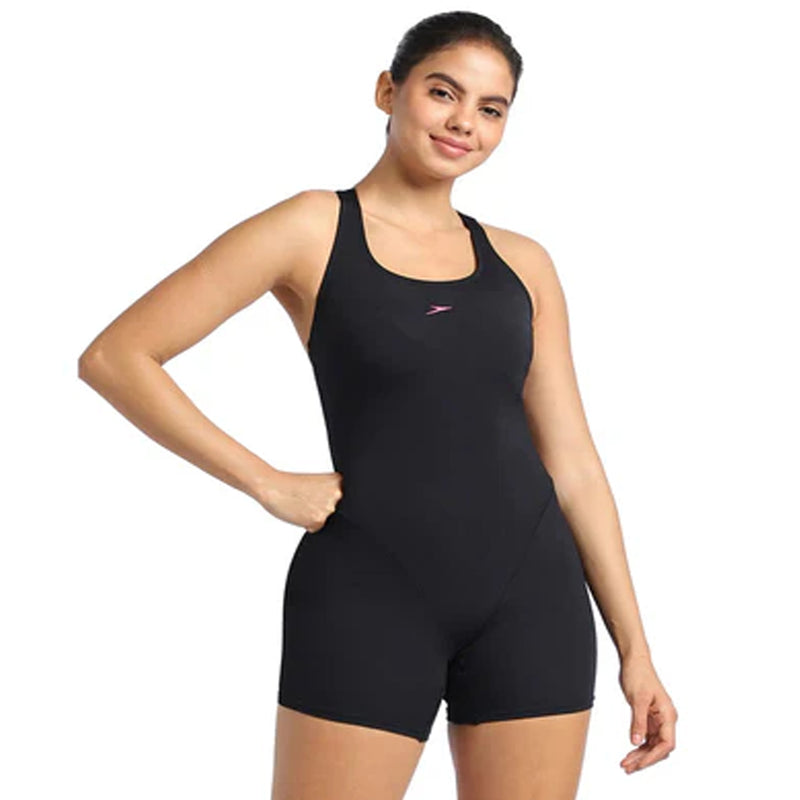 Load image into Gallery viewer, Speedo Adult Female Myrtle Racerback Legsuit Swimwear