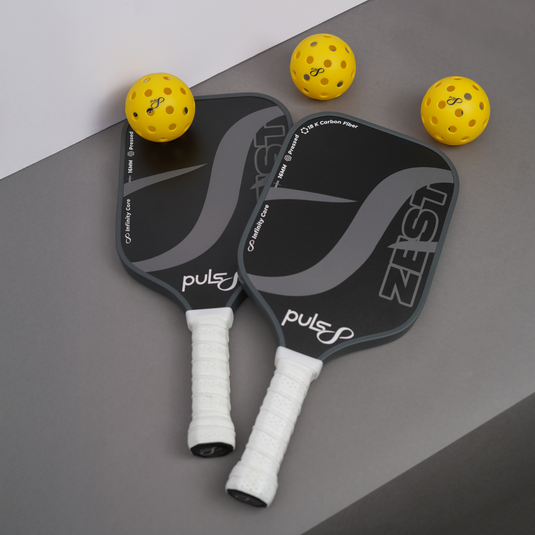 Puls8 Zest 18K Carbon Pickleball Paddle (2 Paddles + 3 Balls)
