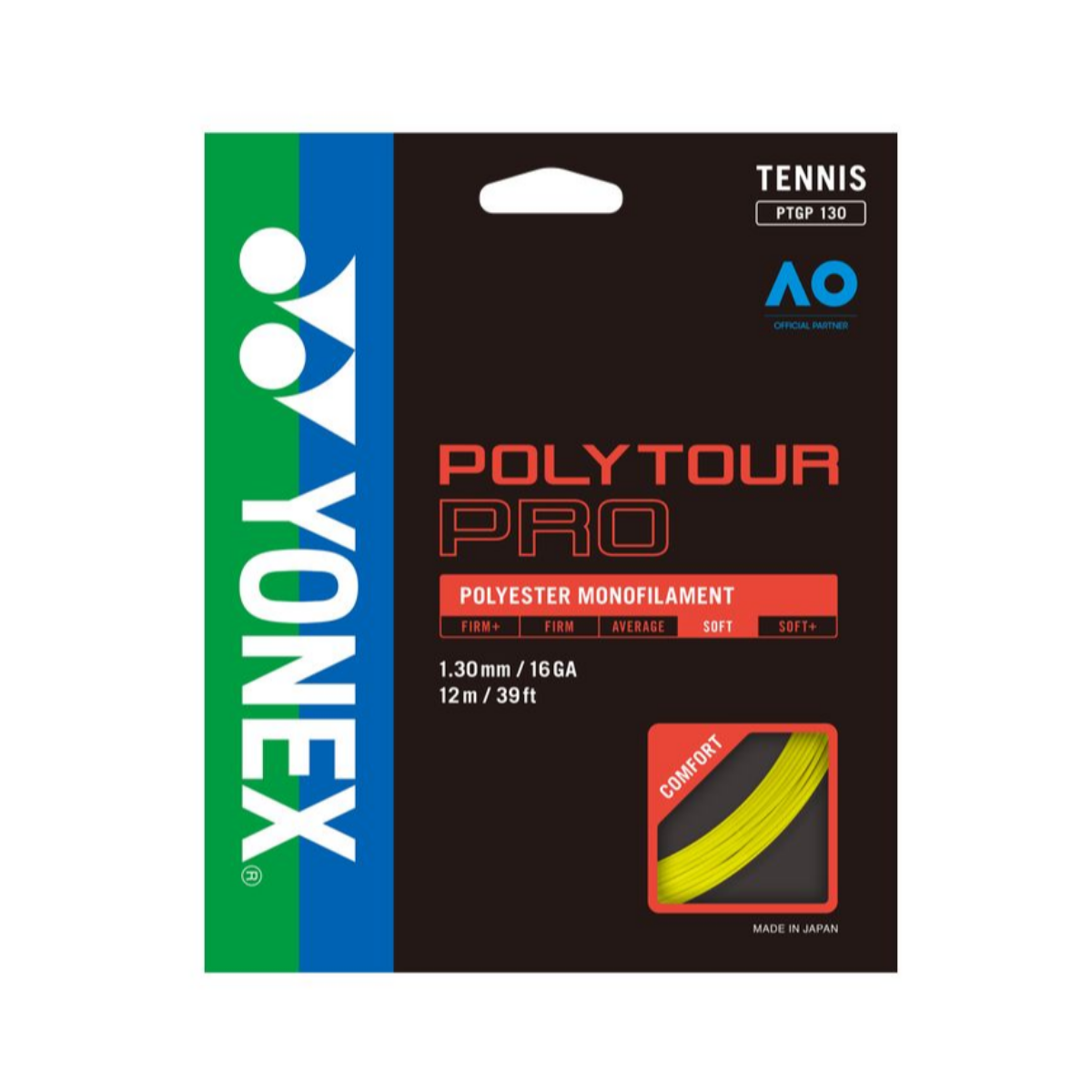 Yonex Polytour Pro 130 Tennis String (Cut from Coil)