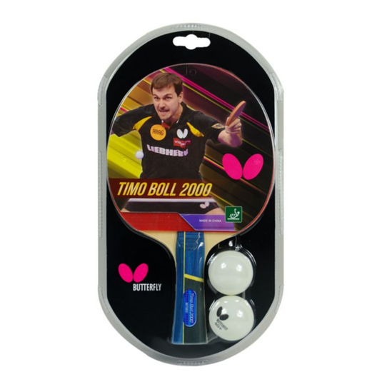 Butterfly Timoboll 2000 With 2 Balls Table Tennis Bat