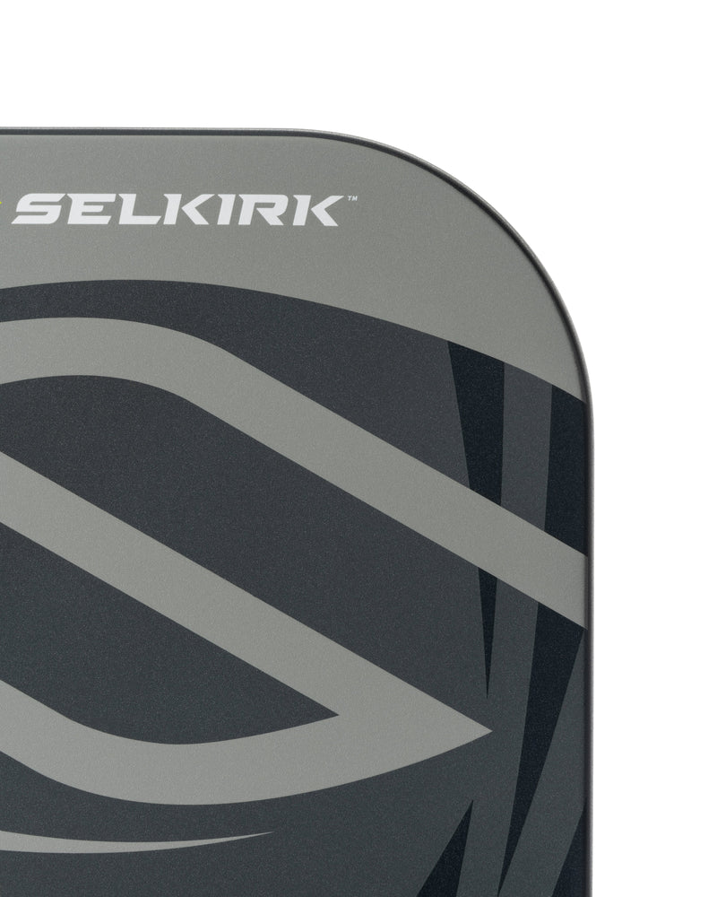 Load image into Gallery viewer, Selkirk Vanguard Power Air-Epic Pickleball Paddle Black close right upper view