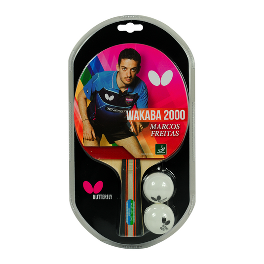 Butterfly Wakaba 2000 Table Tennis Bat (With 2 Balls)