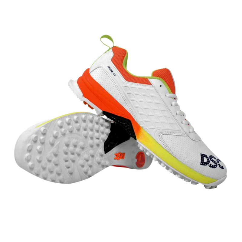 Load image into Gallery viewer, DSC Jaffa GT Cricket Shoes Lime/Orange Color
