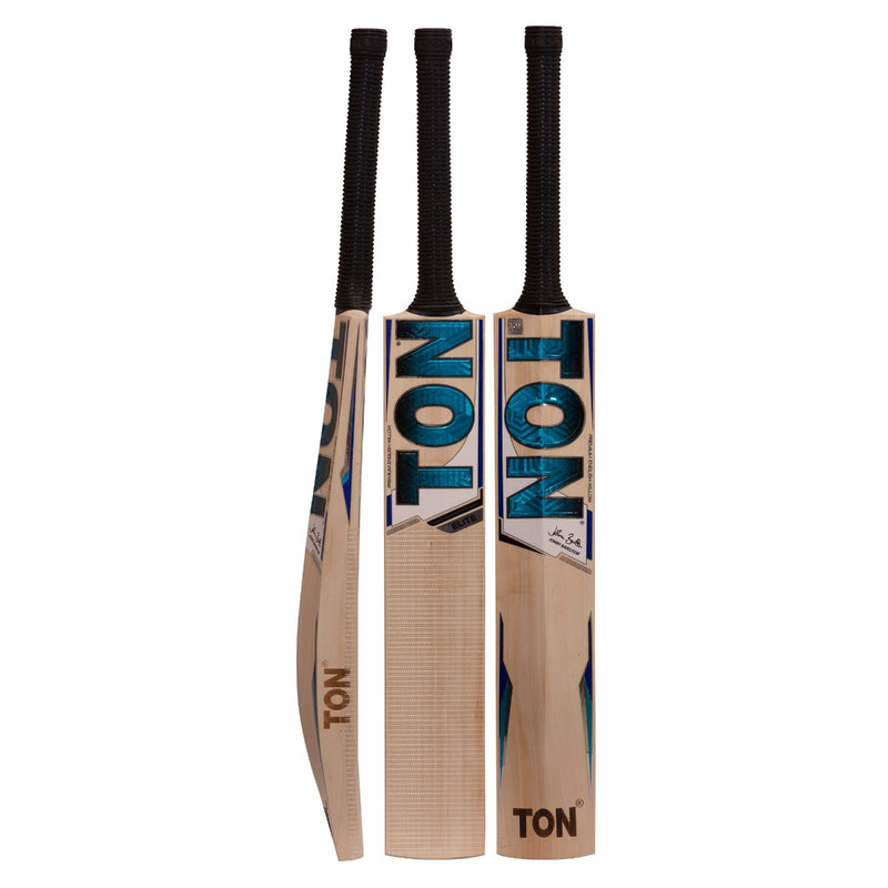 Load image into Gallery viewer, SS Ton Elite English Willow Cricket Bat Front View Back View Side View