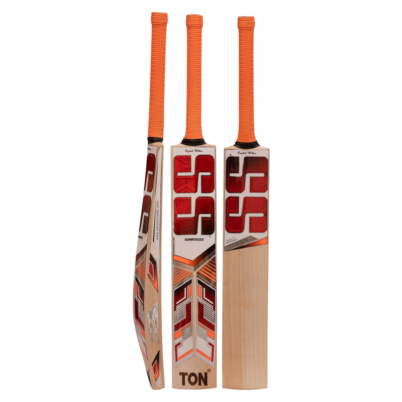 Load image into Gallery viewer, SS Tiger English Willow Cricket Bat Front View Back View Side View White Background