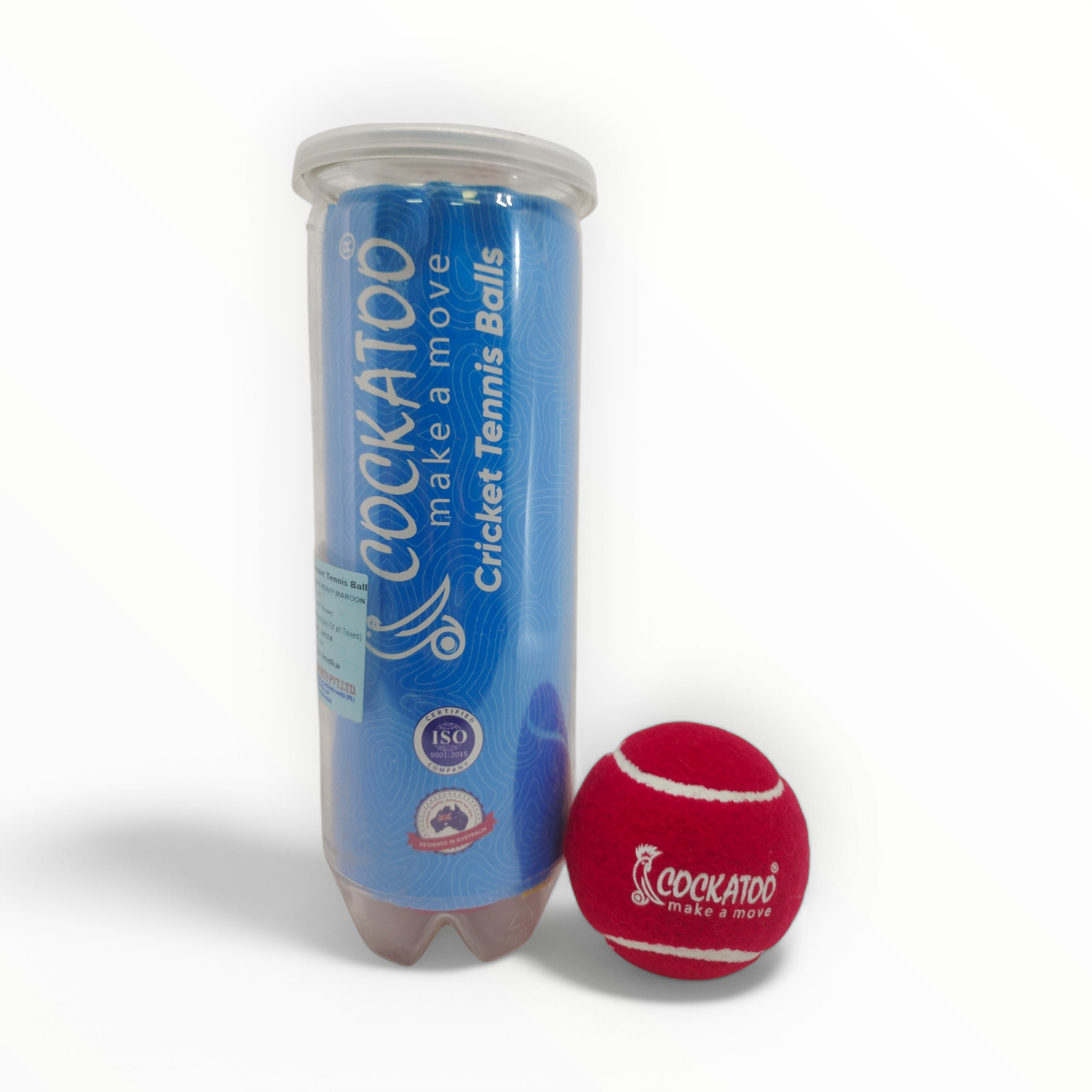 Cockatoo Heavy Cricket Rubber Tennis Ball