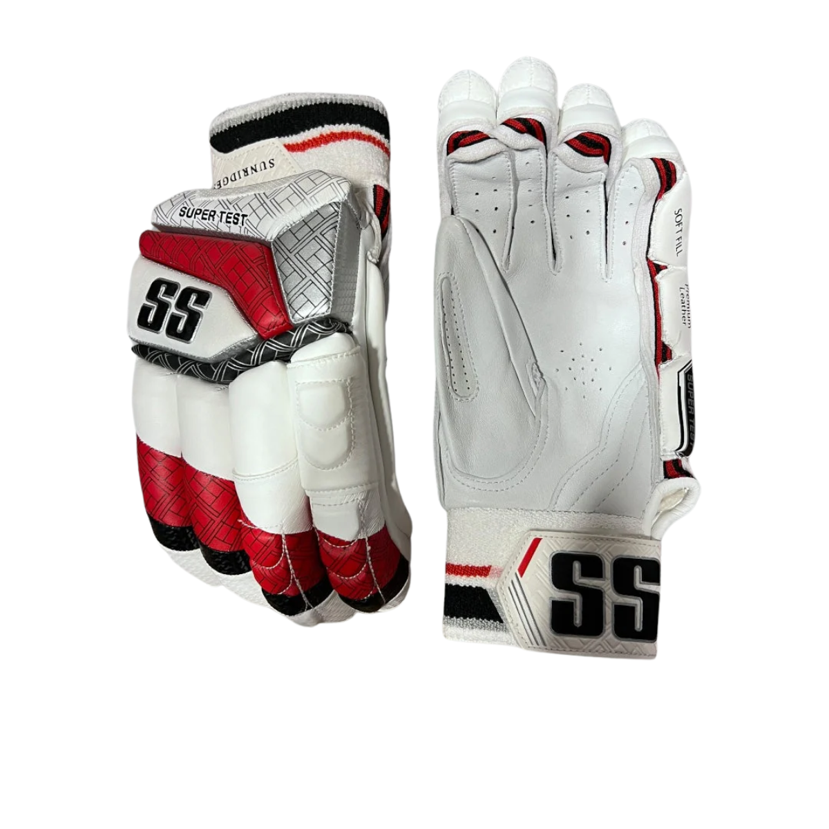 SS Super Test-Red Cricket Batting Gloves