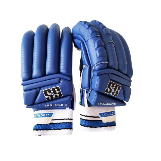 SF Test Blue Cricket Batting Gloves