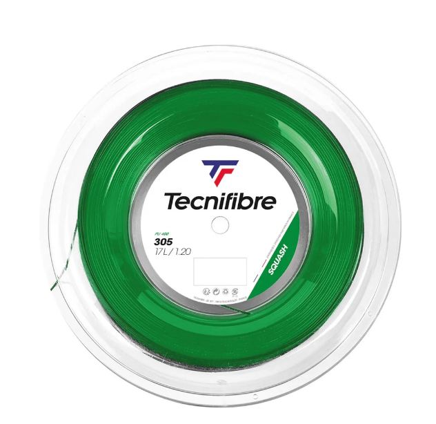 Tecnifibre Bobine 305 1.20 Squash String Green (17L/1.20mm)
