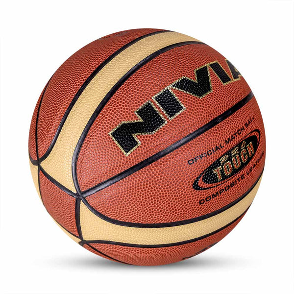 Nivia Pro-Touch Leather Pasted Basketball Ball