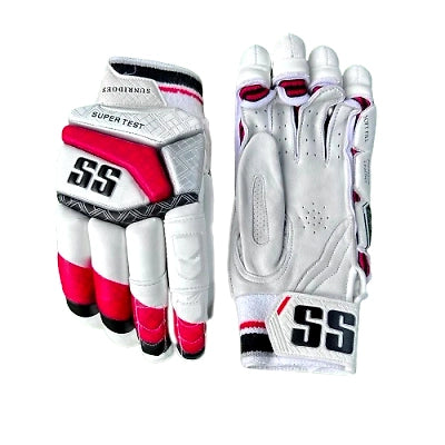 Load image into Gallery viewer, SS Supertest Cricket Batting Gloves In Red And White Color
