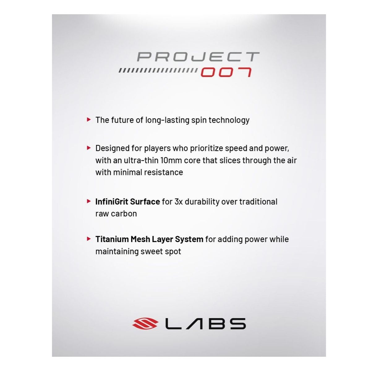 Selkirk Labs Project 007 Pickleball Paddle