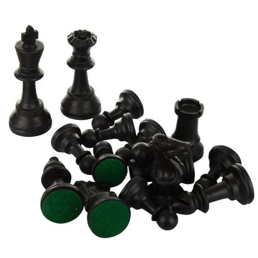Konex Plastic Chess Coins In Black Color