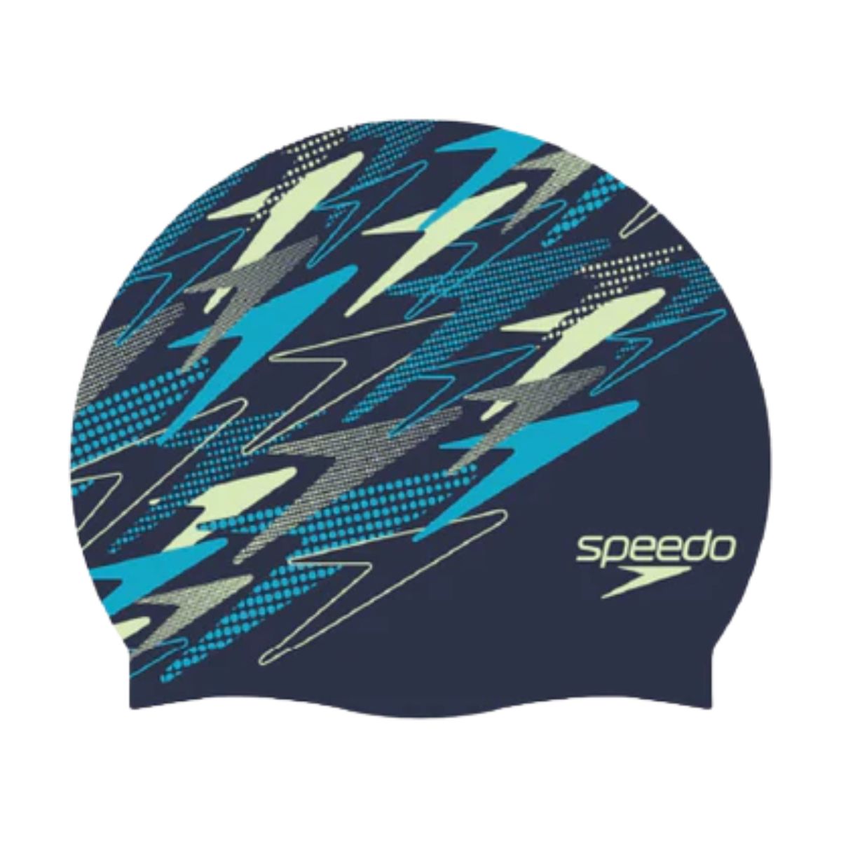 Speedo Printed Silicone  Swimming Cap