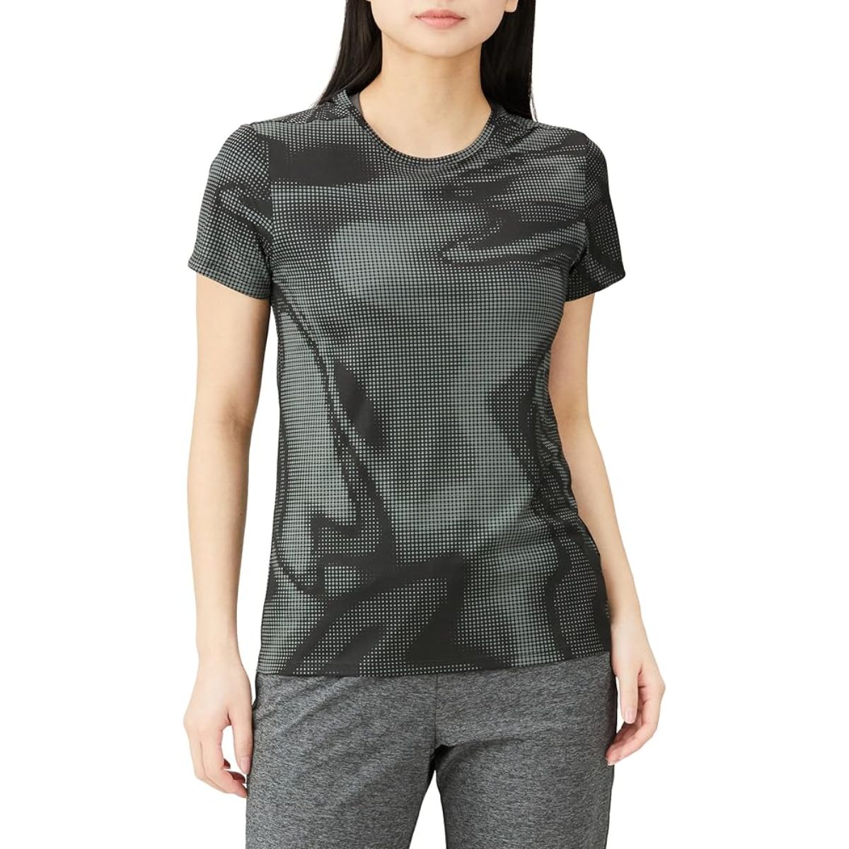 Puma Womens Run Favorite All Over Printed Tee