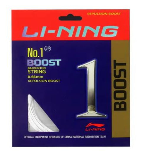 Li-ning Boost No 1 Single BadmintonString 0.66mm (one racket can be strung)