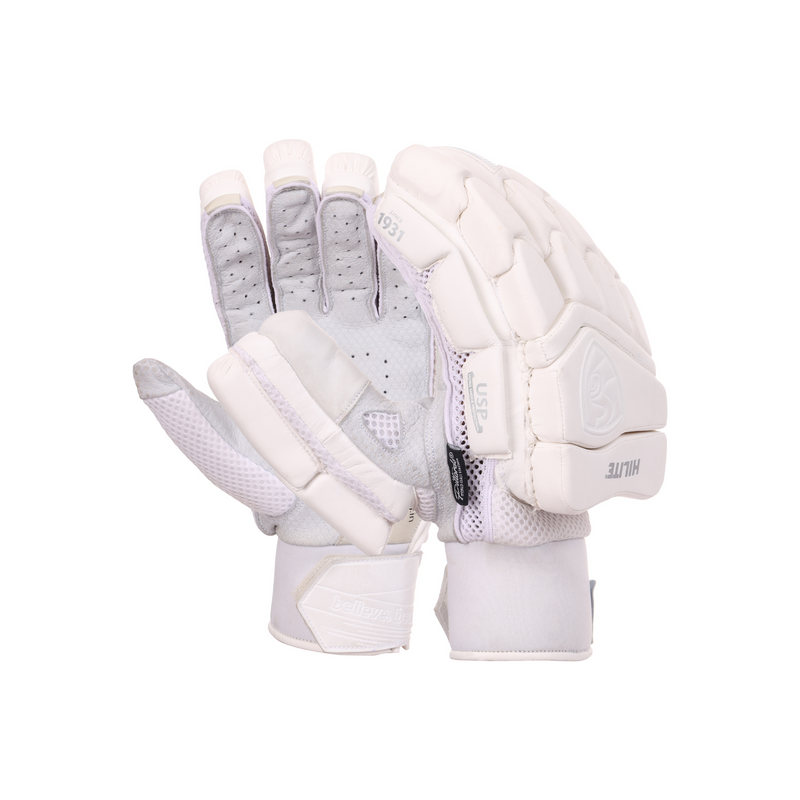 Load image into Gallery viewer, SG Hilite White Batting Gloves
