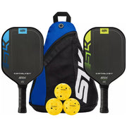 Selkirk SLK Catalyst Pickleball Paddle Bundle (2 Paddles + 3 Balls + 1 Sling Bag)