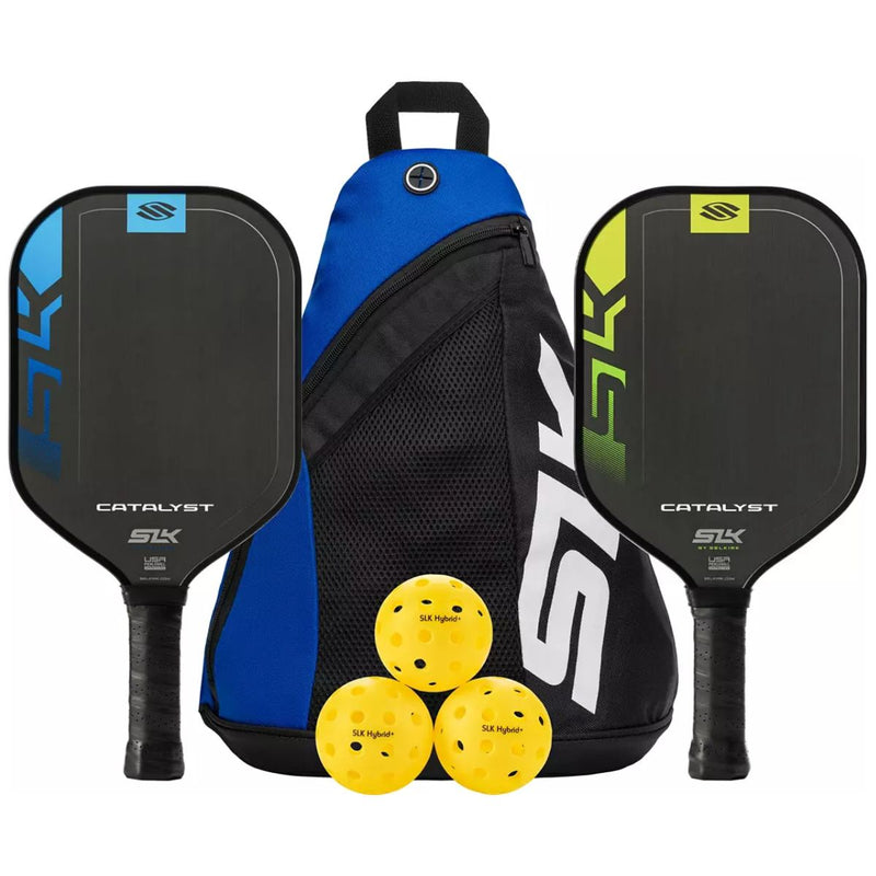 Load image into Gallery viewer, Selkirk SLK Catalyst Pickleball Paddle Bundle (2 Paddles + 3 Balls + 1 Sling Bag)
