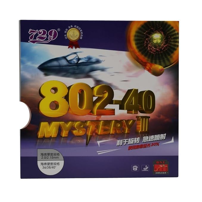 Friendship 729 802-40 Mystery III Table Tennis Rubber