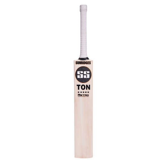 SS Ton Retro Classic English Willow Cricket Bat front View