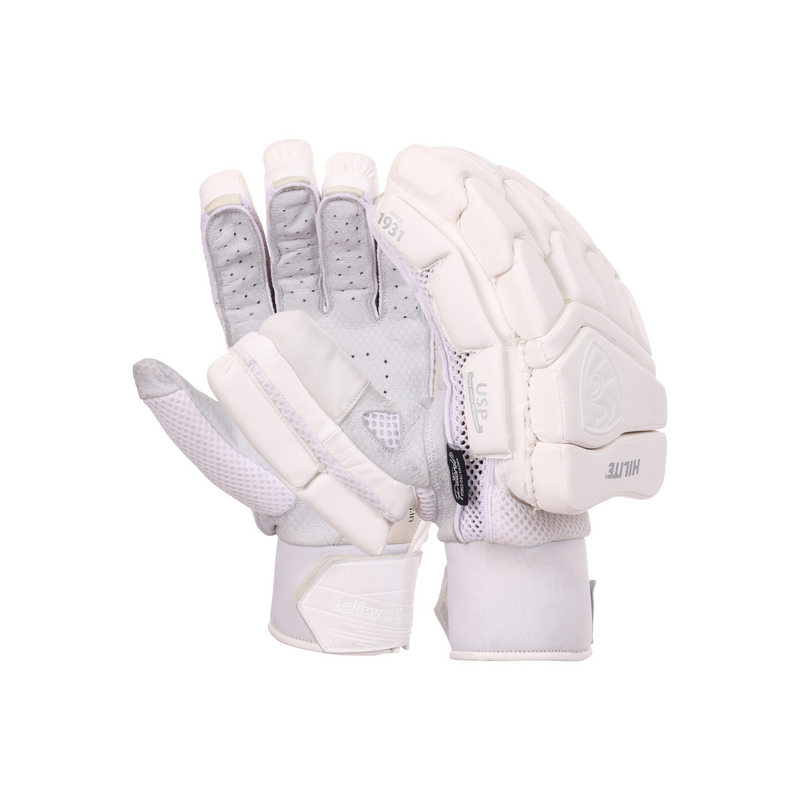 Load image into Gallery viewer, SG Hilite White Cricket Batting Gloves
