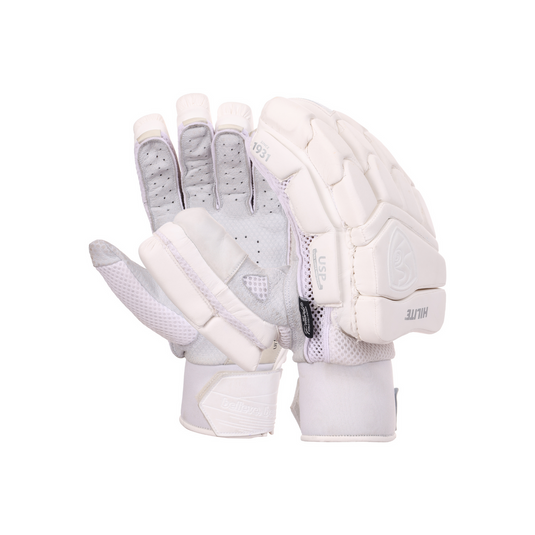 SG Hilite White Cricket Batting Gloves