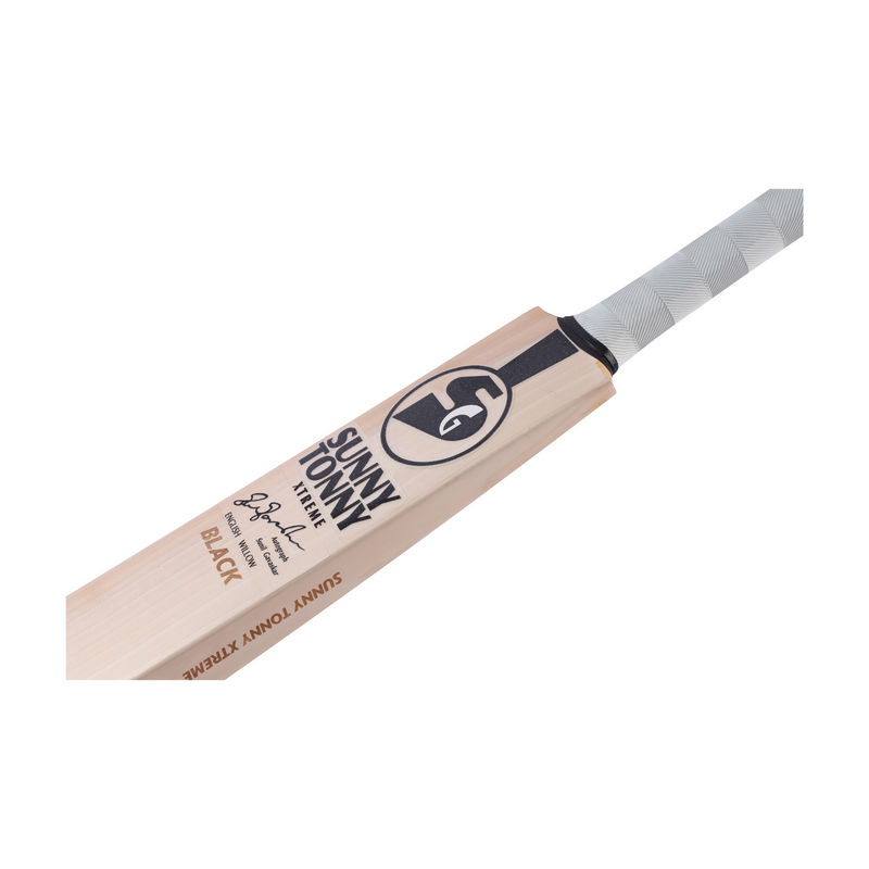 Load image into Gallery viewer, SG Sunny Tonny Xtreme English Willow Cricket Bat (Black) Sticker View
