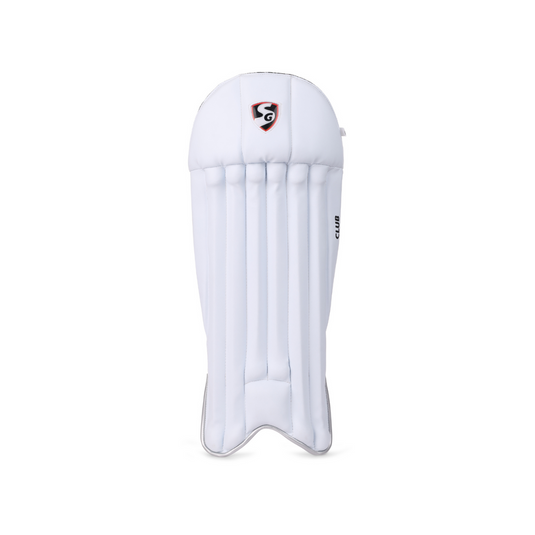 SG Club Wicket Keeping Pads White Color