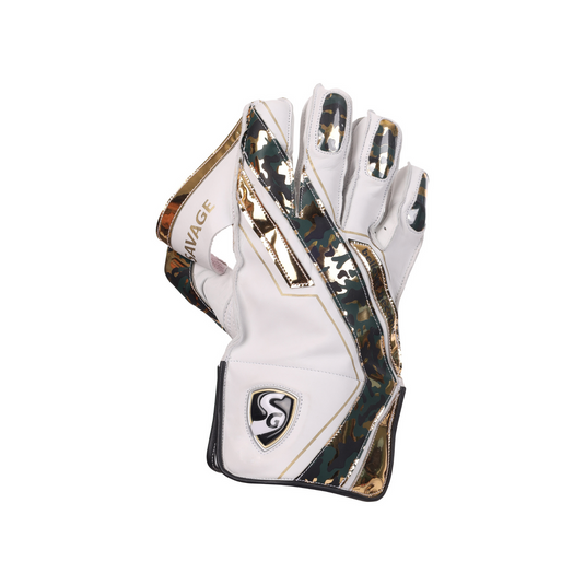 SG Savage Cricket Keeping Gloves Back Photo