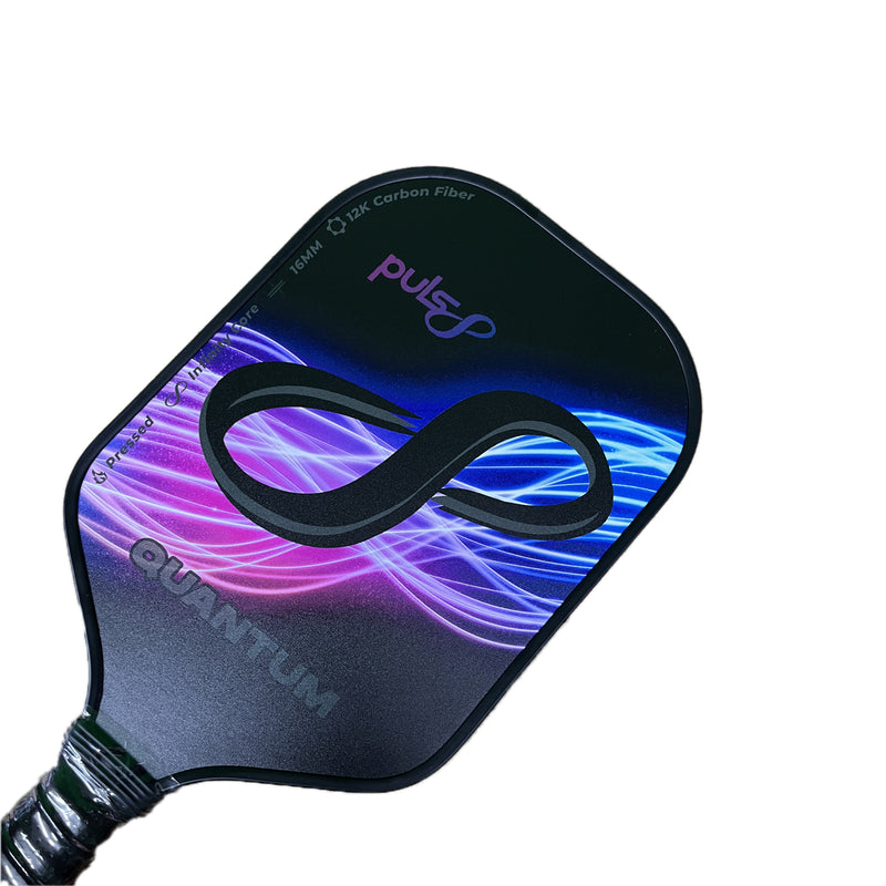 Load image into Gallery viewer, Puls8 Quantum Hot Pressed Pickleball Paddle side view
