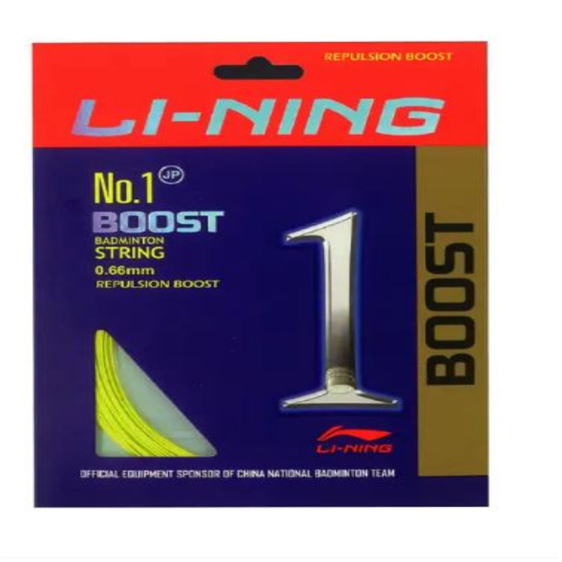 Load image into Gallery viewer, Li-ning Boost No 1 Single BadmintonString 0.66mm (one racket can be strung)
