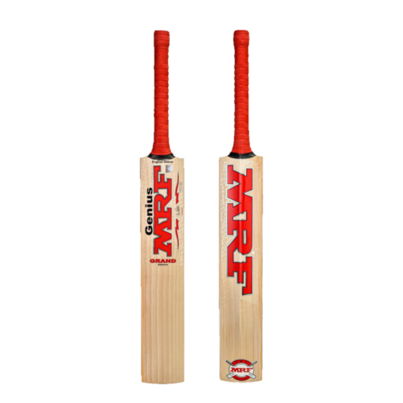 Load image into Gallery viewer, MRF Genius Grand JR Cricket Bat front and Back image
