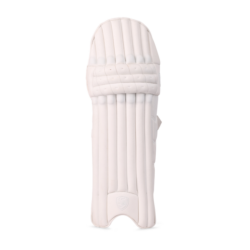 Load image into Gallery viewer, SG Hilite White Cricket Batting Pads single Pad with white Backround
