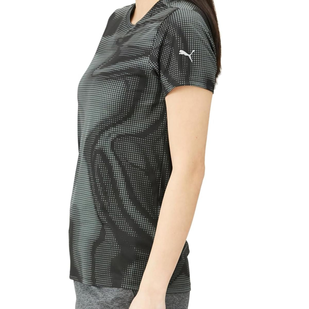 Puma Womens Run Favorite All Over Printed Tee
