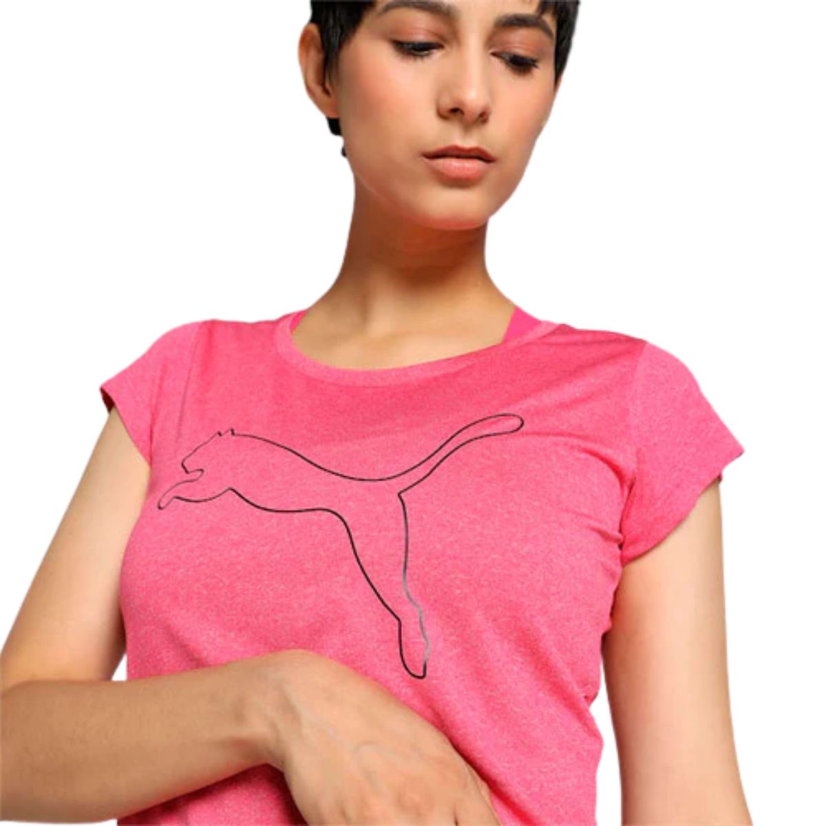 Puma Womens Performance Heather Cat Tee