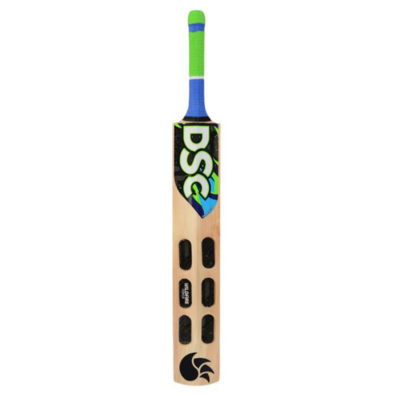 Load image into Gallery viewer, DSC Wildfire Fervor Kashmir Willow Cricket Bat Back View
