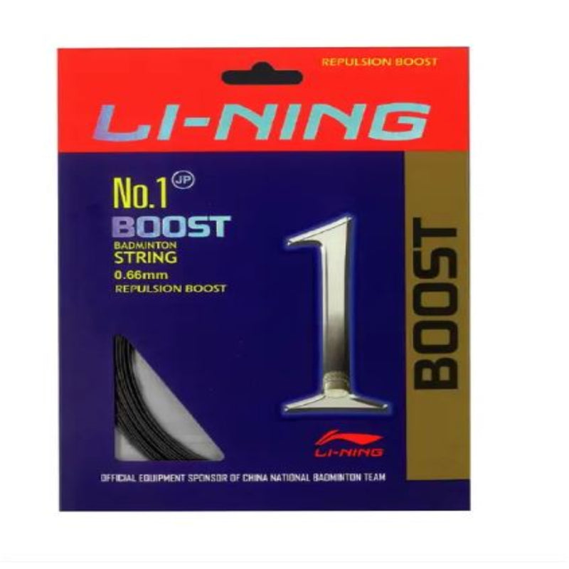 Load image into Gallery viewer, Li-ning Boost No 1 Single BadmintonString 0.66mm (one racket can be strung)
