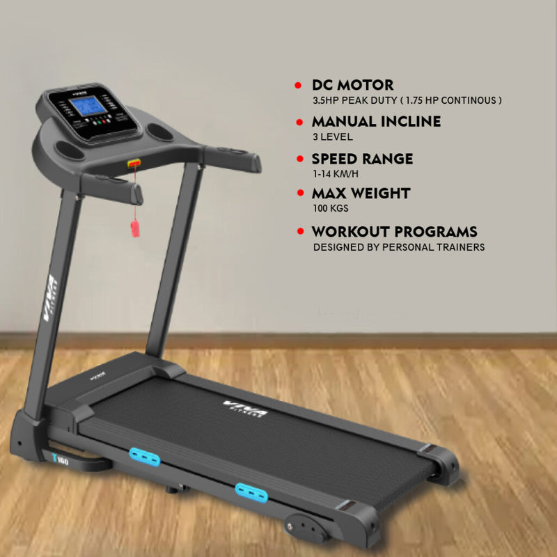 Load image into Gallery viewer, Viva Fitness T-160 Motorized Treadmilll
