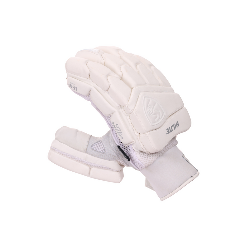 Load image into Gallery viewer, SG Hilite White Cricket Batting Gloves
