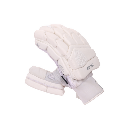 SG Hilite White Cricket Batting Gloves